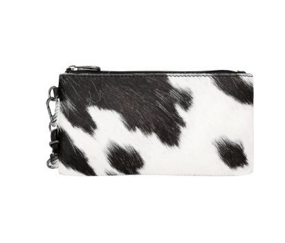 MW1219-139 BK Montana West Hair-On Collection Phone Wristlet/Crossbody