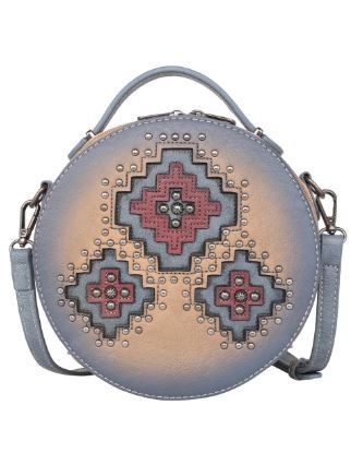 MW1220-118 TN Montana West Cut-out Aztec Collection Circle Bag/Crossbody