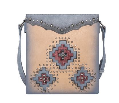 MW1220G-9360 TN Montana West Cut-out Aztec Collection Concealed Carry Crossbody