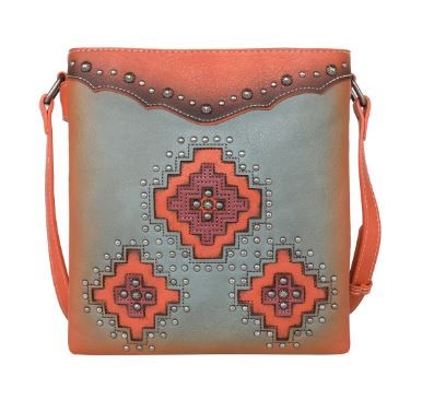 MW1220G-9360 TQ Montana West Cut-out Aztec Collection Concealed Carry Crossbody