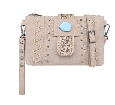 MW1221-181 TN Montana West Tooled Collection Clutch/Crossbody