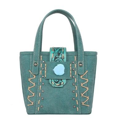 MW1221-923 TQ Montana West Tooled Collection Small Tote/Crossbody