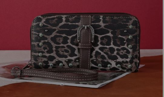 MW1240-W040 CF Montana West Leopard Print Collection Wallet 