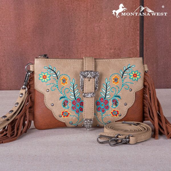 MW1252-181 TN Montana West Buckle Collection Clutch/Crossbody