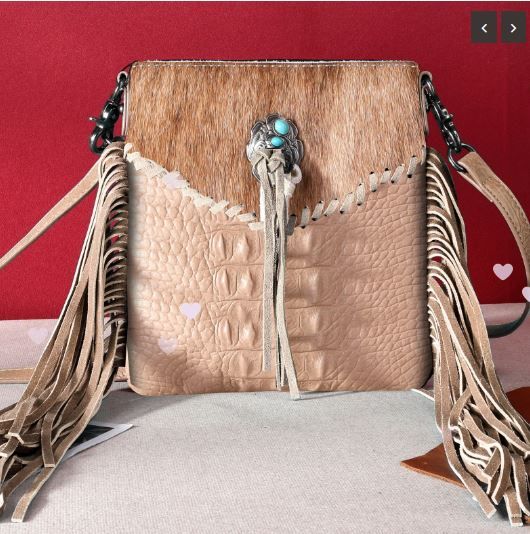 MW1268-8360 TN Montana West Hair-On Collection Crossbody