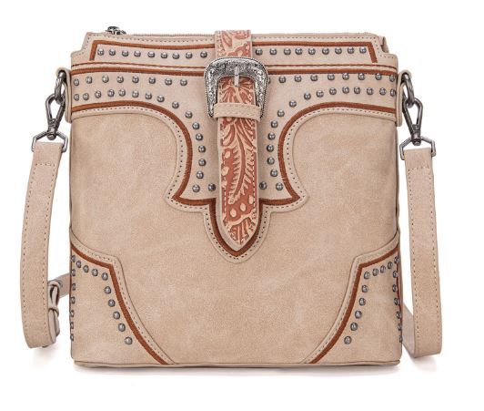 MW1282-8360 TN Montana West Buckle Collection Concealed Carry Crossbody Bag