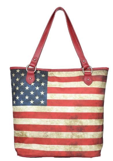 MW933G-8113 RD Montana West American Pride Concealed Carry Tote