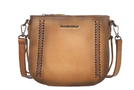 MWG01-9065 BR Montana West Genuine Leather Collection Crossbody