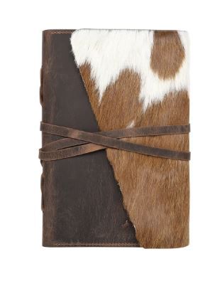 MWL-044 BR Montana West Genuine Hair Leather Journal Noteboo