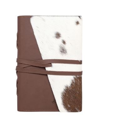 MWL-044 BR1 Montana West Genuine Hair Leather Journal Noteboo