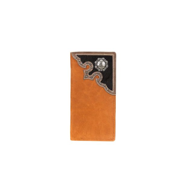 MWL-W033 BR Genuine Hair-On Leather Collection Men's Wallet