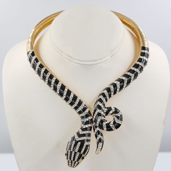 NE-00814-2CL SNAKE NECKLACE