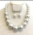 NPY095R WT PEARL NECKLACE SET