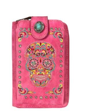 PHD-126 HPK American Bling Embroidered Collection Phone Wallet/Crossbody 