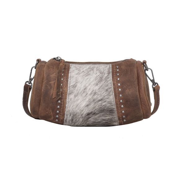 RLC-L156 CF  Montana West Real Leather Cow-Hide Collection Mini Barrel Bag