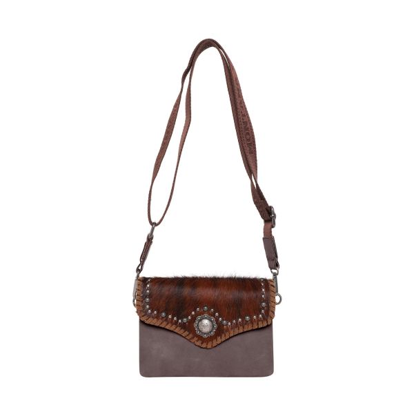 RLL-017 CF Montana West, 100% Genuine Leather Crossbody