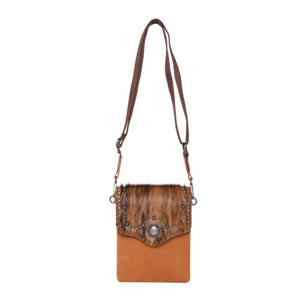 RLL-021 BR Montana West, 100% Genuine Leather Crossbody