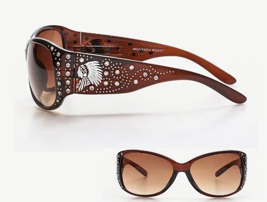 SGS-5702 CF Montana West Indian Chief Print Sunglasses By Pair