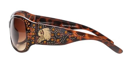 SGS-5702 LP Montana West Indian Chief Print Sunglasses By Pair