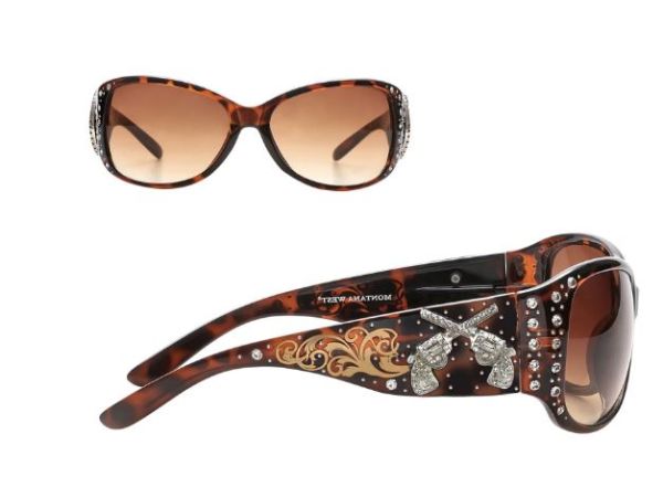 SGS-5804 LP Montana West Double Pistol Sunglasses By Pairs