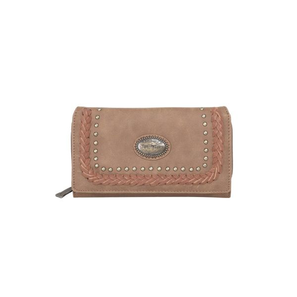 TR128-W010 BR Trinity Ranch Secretary Style Wallet