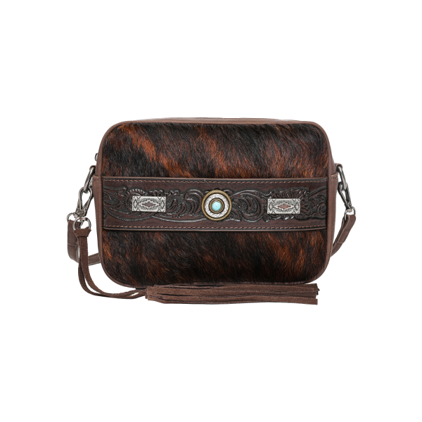 TR133-196 CF Trinity Ranch Hair On Cowhide Collection Crossbody/Wristlet