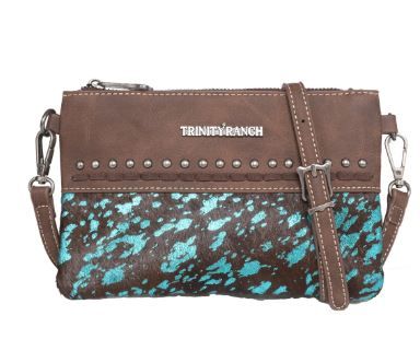 TR137-181 CF  Trinity Ranch Hair On Cowhide Collection Clutch/Crossbody