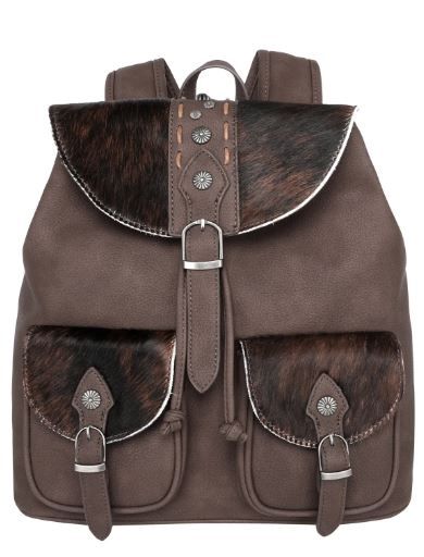 TR140-9110 CF Trinity Ranch Hair-On Cowhide Collection Backpack