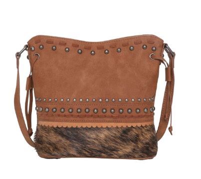 TR142-8360 LP  Trinity Ranch Hair-On Cowhide Collection Concealed Carry Crossbody Bag