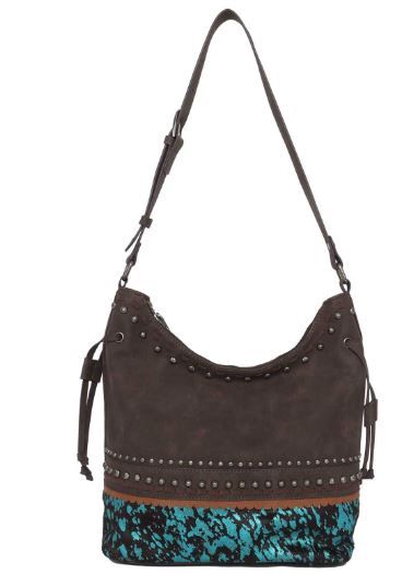 TR142G-918 CF  Trinity Ranch Hair-On Cowhide Collection Concealed Carry Hobo