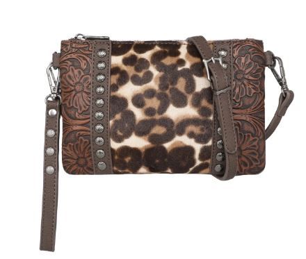 TR153-181A LP  Trinity Ranch Floral Tooled Collection Clutch/Crossbody