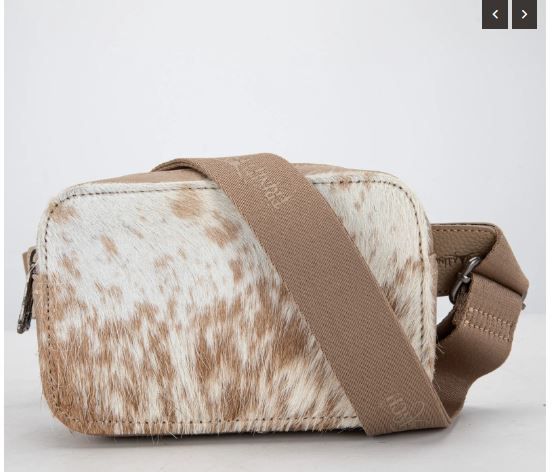 TR184-194 TN Trinity Ranch Genuine Hair-On Cowhide Belt Bag