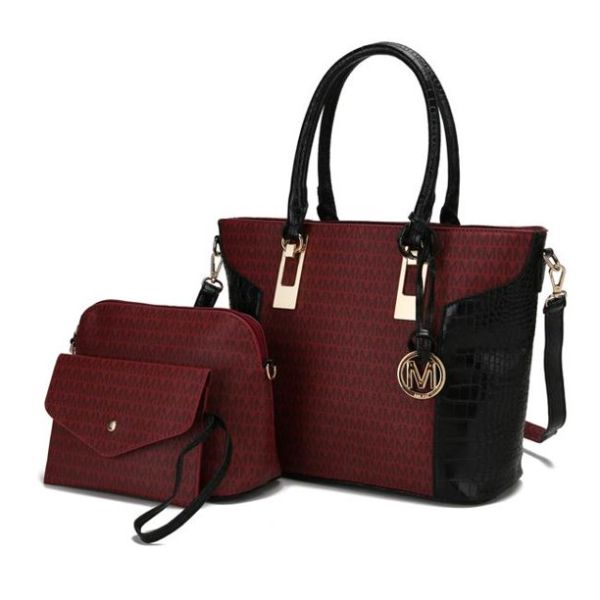 UM5501 BD HANDBAG WITH WALLET 3PC SET