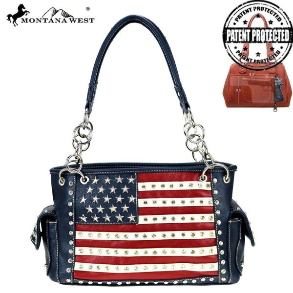 US04G-8085- NV  Montana West American Pride Concealed Handgun Collection Handbag