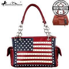 US04G-8085- RD  Montana West American Pride Concealed Handgun Collection Handbag