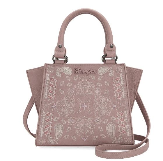 WG134-8012 PK Wrangler Paisley Mini Satchel/Crossbody 