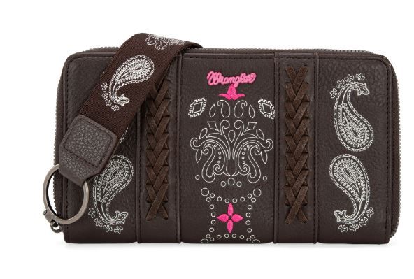 WG134-W006 CF Wrangler Bandana Paisley Print Wallet