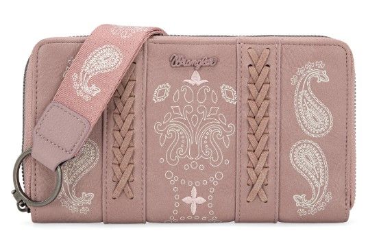 WG134-W006 PK Wrangler Bandana Paisley Print Wallet