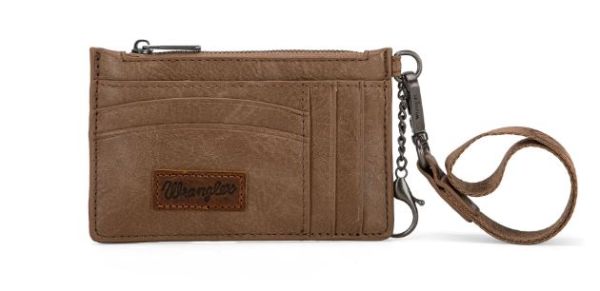 WG137-W009 KH Wrangler Solid Color Key Chain Wristlet Card Wallet