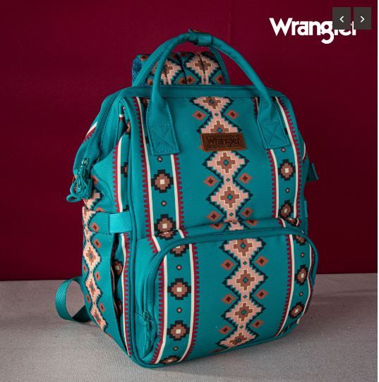 WG2204-9110 GN Wrangler Aztec Printed Callie Backpack