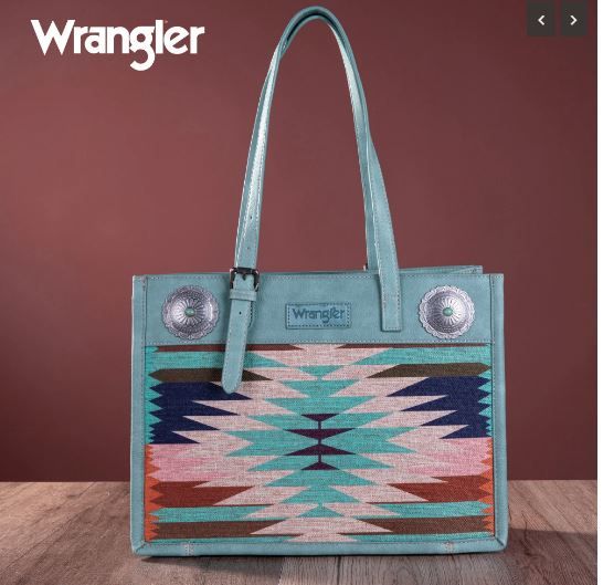 WG52-8250 TQ  Wrangler Southwestern Art Print Tote