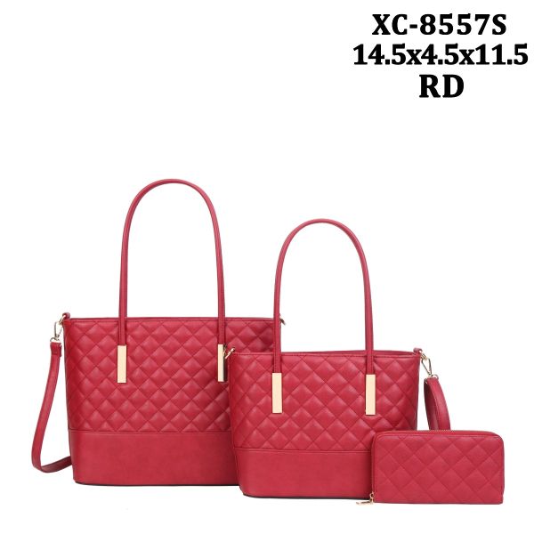 XC-8557S RD QUILT BAG 3PC SETS