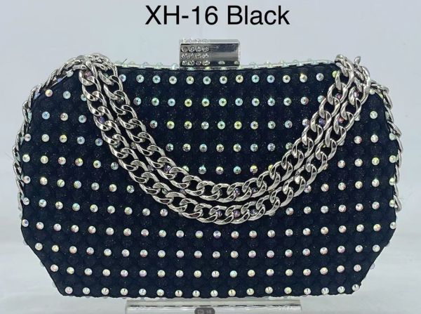 XH-16 BK CLUCH EVENING BAG