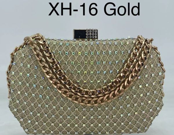 XH-16 GD CLUCH EVENING BAG