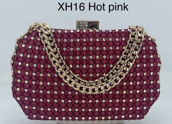 XH-16 H PK CLUCH EVENING BAG