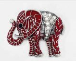 YB3934 RD ELEPHANT PIN