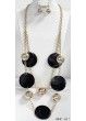 YNE4093G BK NECKLACE