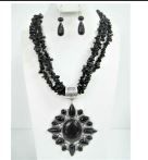 YNE4857 BK NECKLACE SET